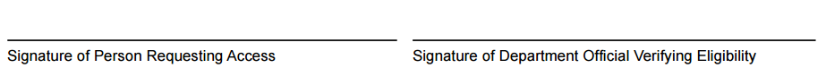 FERPA signature fields on form