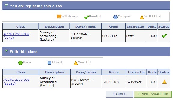 swap function screenshot
